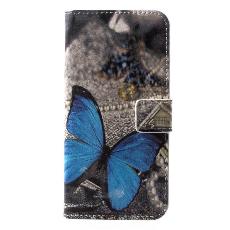 Peněženková Pouzdra Huawei P20 Lite Modrý Motýl