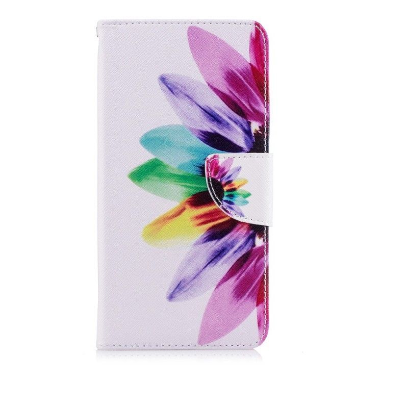 Peněženková Pouzdra Huawei P20 Pro Akvarelová Květina