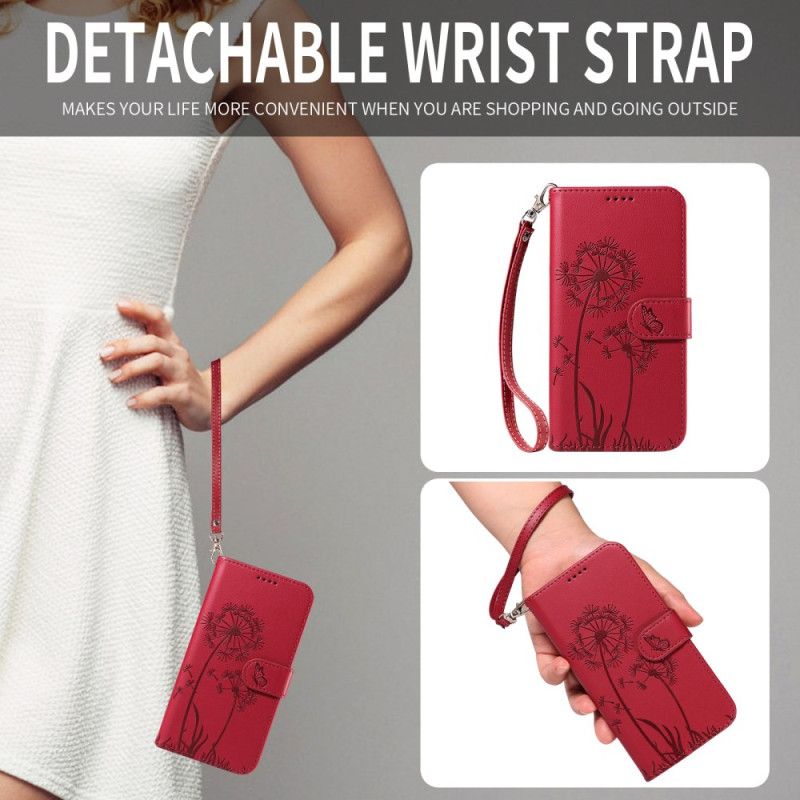 Peněženková Pouzdra Huawei Pura 80 Pampeliška A Popruh