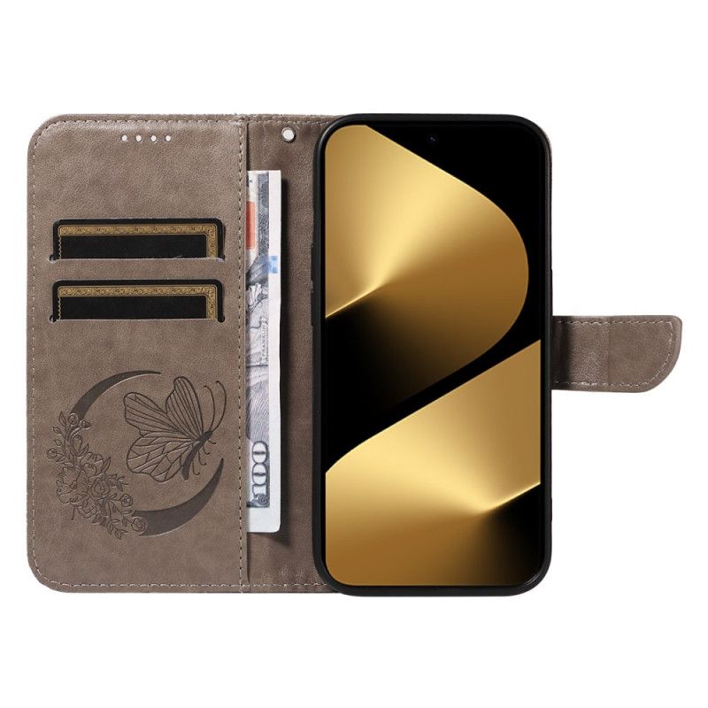 Peněženková Pouzdra Huawei Pura 80 Ultra Kryty Na Mobil Grafický Motýl