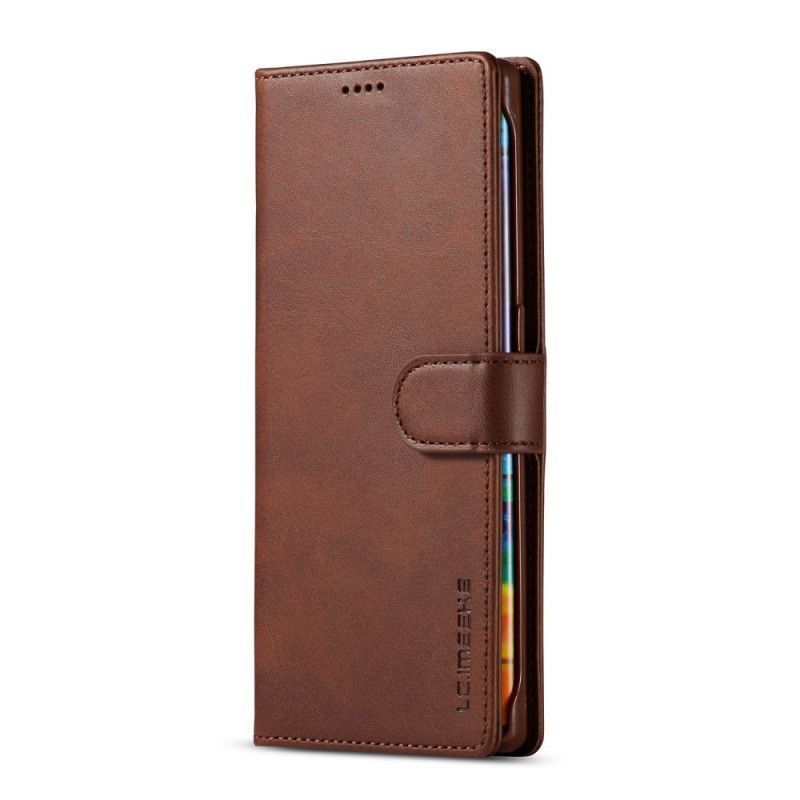 Peněženková Pouzdra Na Huawei Mate 30 Pro Lc.imeeke Kožený Efekt