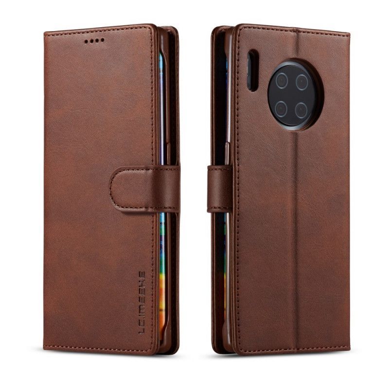 Peněženková Pouzdra Na Huawei Mate 30 Pro Lc.imeeke Kožený Efekt