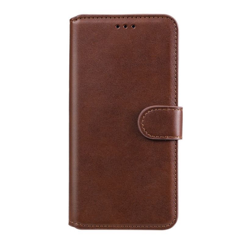 Peněženková Pouzdra Na Huawei P40 Lite E / Y7p Klasický Kožený Efekt
