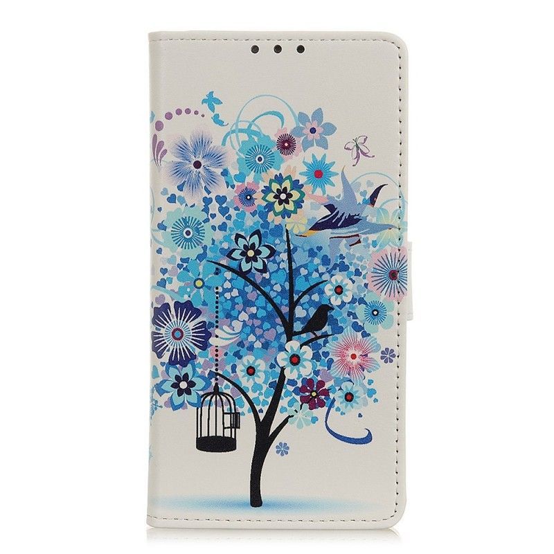 Peněženková Pouzdra Na Huawei Y6 2019 Kvetoucí Strom