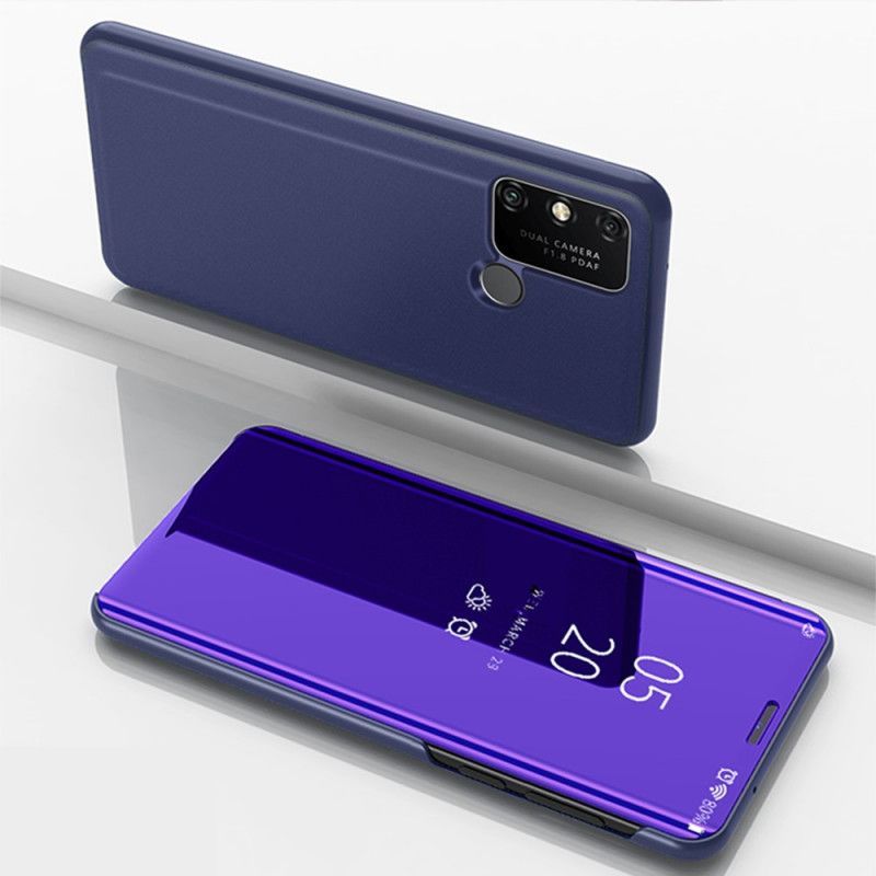 Pohledový Kryt Kryt Huawei Y6p Zrcadlo A Kožený Efekt