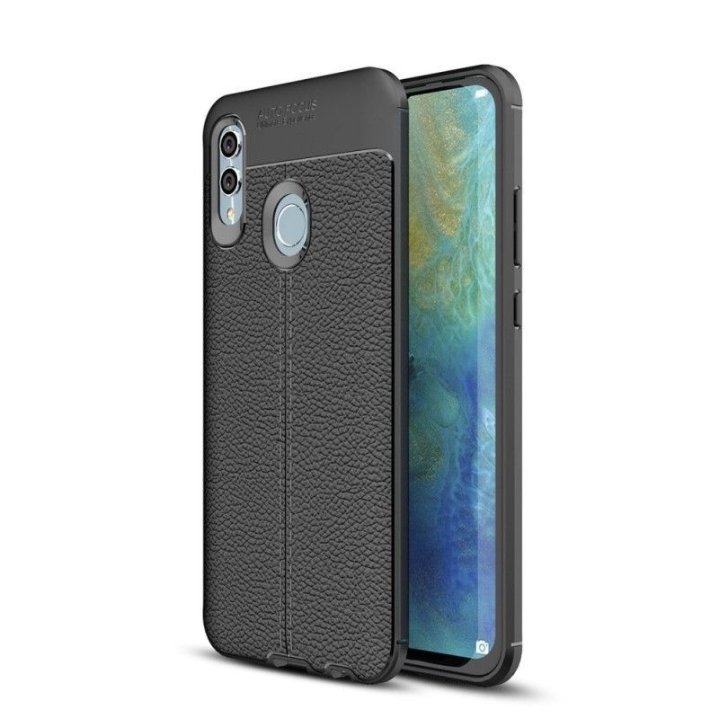 Potah Honor 10 Lite / Efekt Dvojité Liči Kůže Kryt Na Huawei P Smart 2019