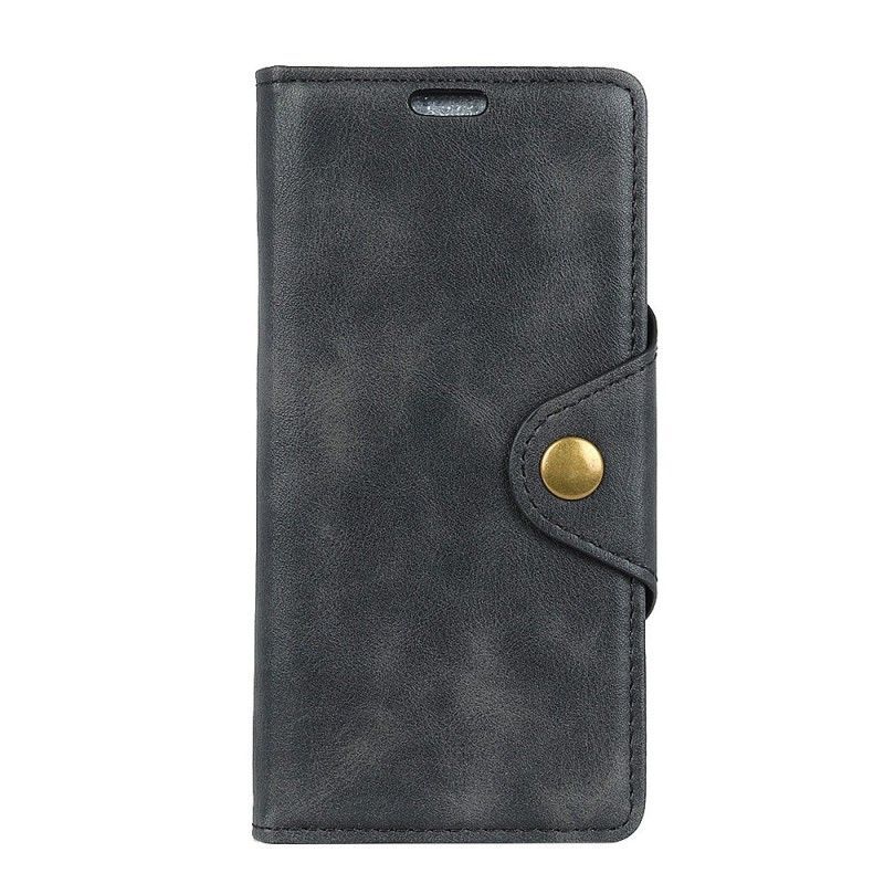 Potah Honor 10 Lite / Knoflík Peněženková Pouzdra Huawei P Smart 2019 Z Umělé Kůže Vintage