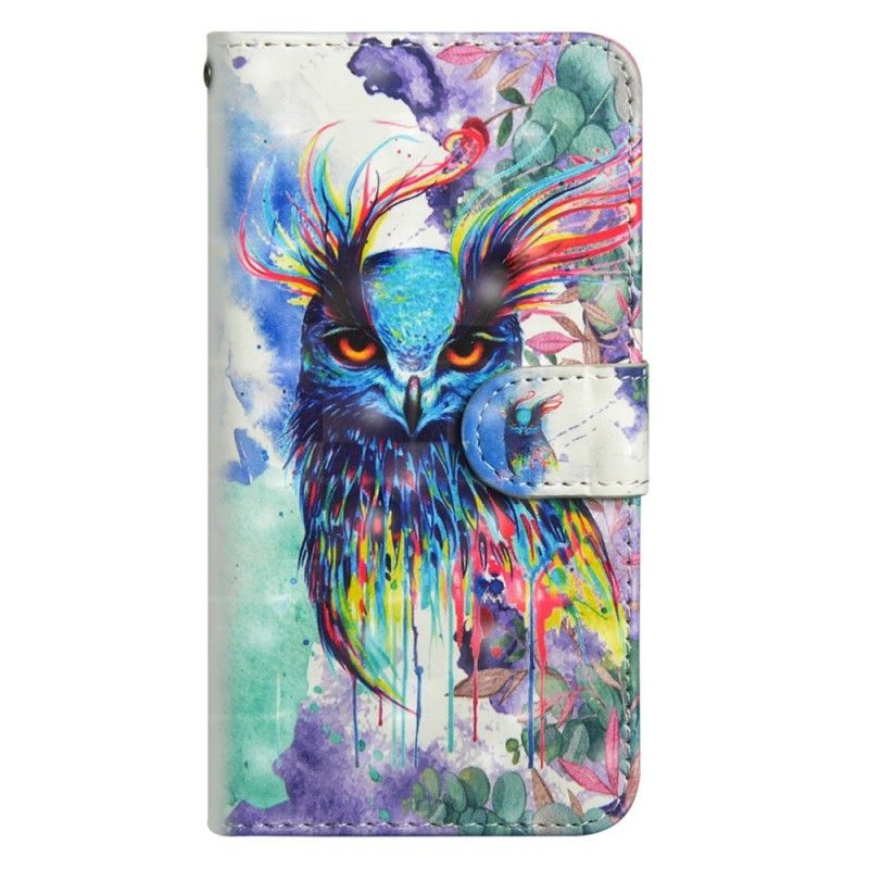 Pouzdro Honor 10 Lite / Akvarelový Pták Flipové Pouzdro Huawei P Smart 2019