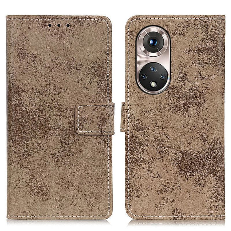 Pouzdro Honor 50 Pro / Huawei Nova 9 Pro S Vintage Koženým Efektem