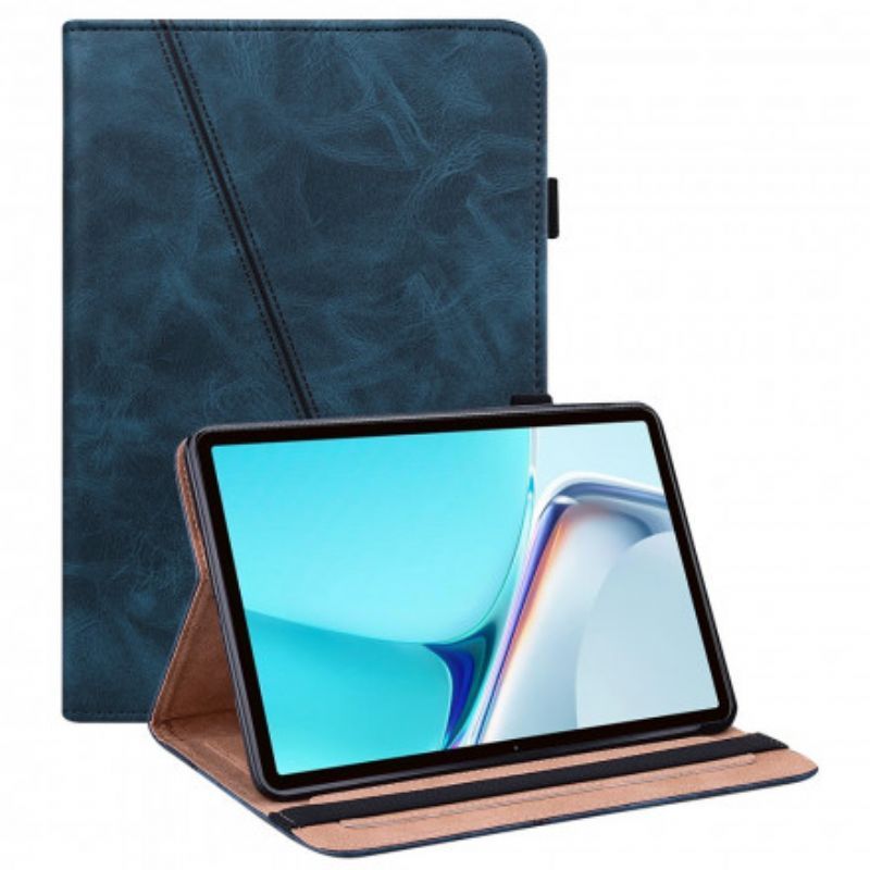 Pouzdro Huawei Matepad 11 (2021) Geometrický Kožený Efekt