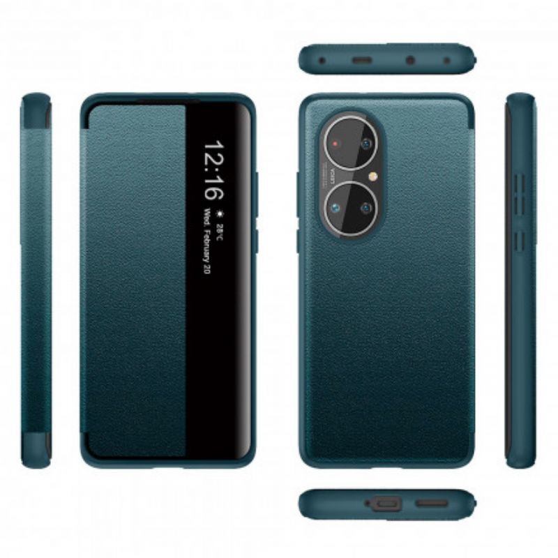 Zobrazit Obal Kryt Huawei P50 Pro Texturovaná Umělá Kůže