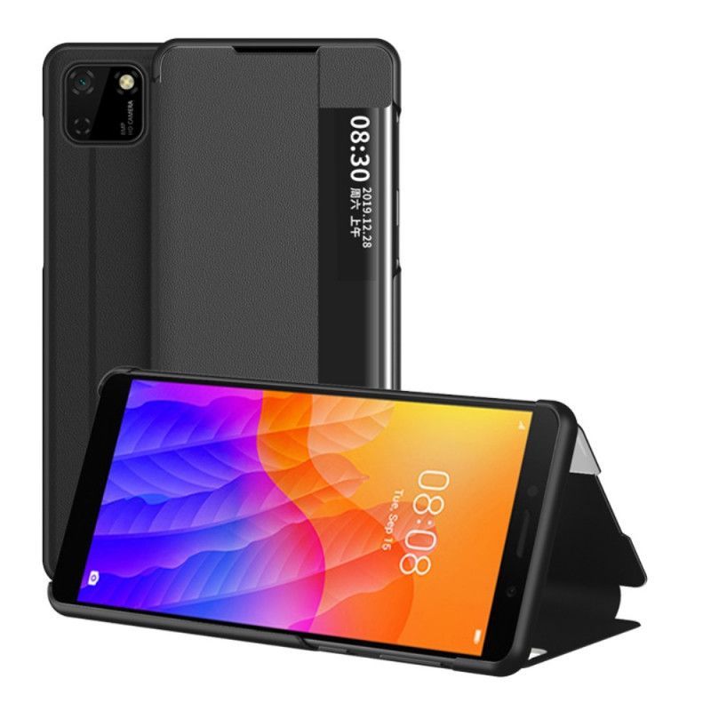 Zobrazit Obal Kryt Huawei Y5p Texturovaná Umělá Kůže
