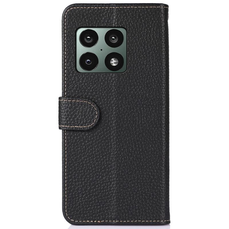 Kožené Pouzdro Na OnePlus 10 Pro 5G Pravá Kůže Khazneh Litchi