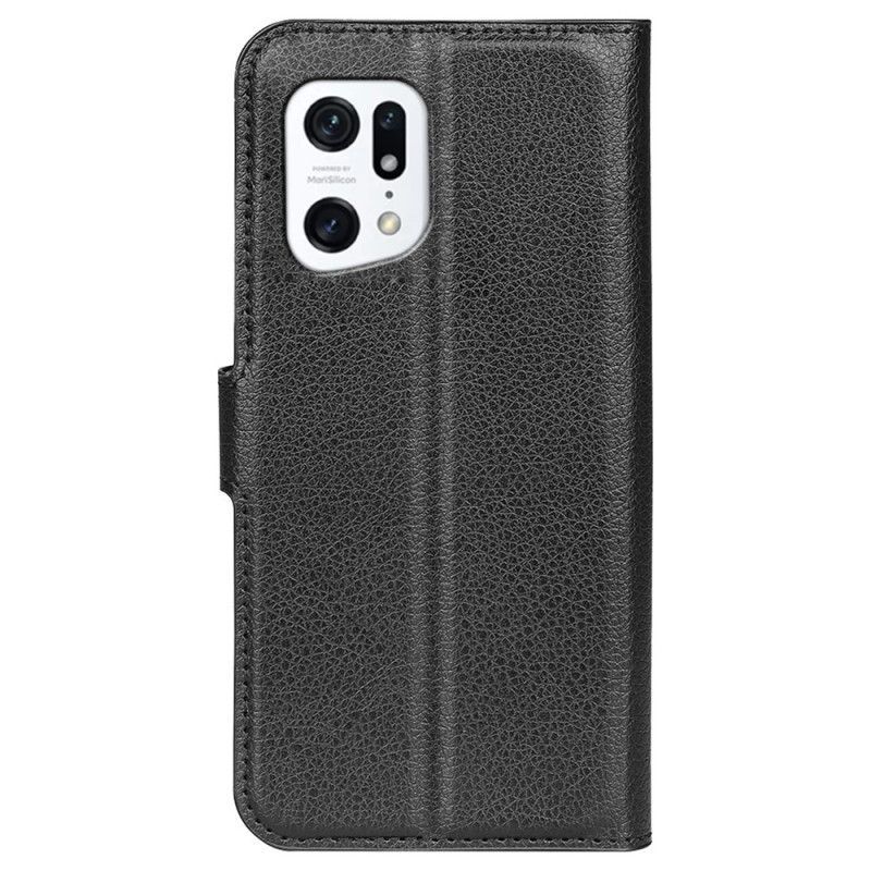 Kožené Pouzdro Na Oppo Find X5 Klasický
