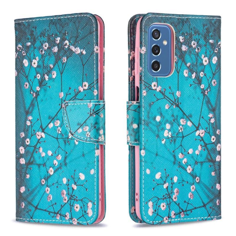 Kožené Pouzdro Na Samsung Galaxy M52 5G Kvetoucí Strom