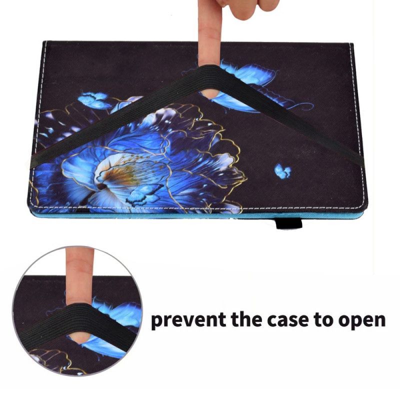 Kožené Pouzdro Na Samsung Galaxy Tab A8 (2021) Začarovaní Motýli
