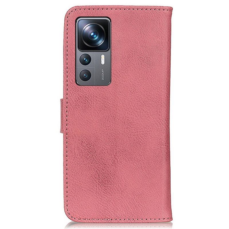 Kožené Pouzdro Na Xiaomi 12T / 12T Pro Imitace Kůže Khazneh