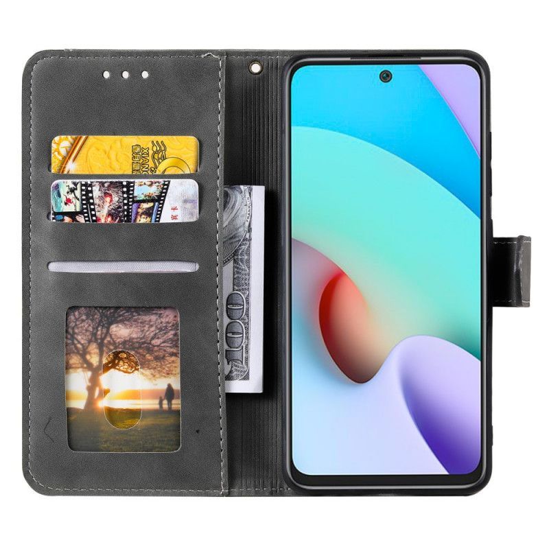 Kožené Pouzdro Na Xiaomi Redmi Note 11 Pro Plus 5G Švy Na Dotek Kůže