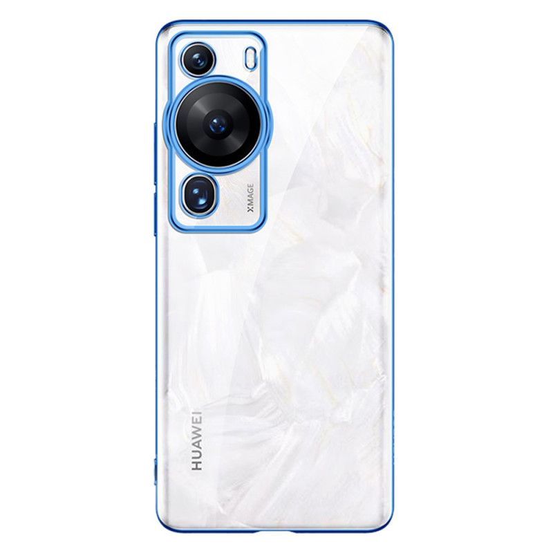 Kryt Na Huawei P60 Pro Průhledné Kovové Hrany Sulada