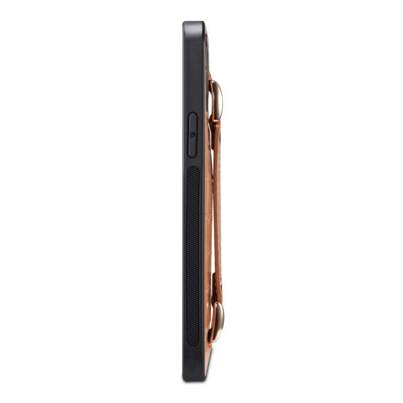 Kryt Na iPhone 14 Pro Max Držák Karet S Podpůrným Popruhem Croco