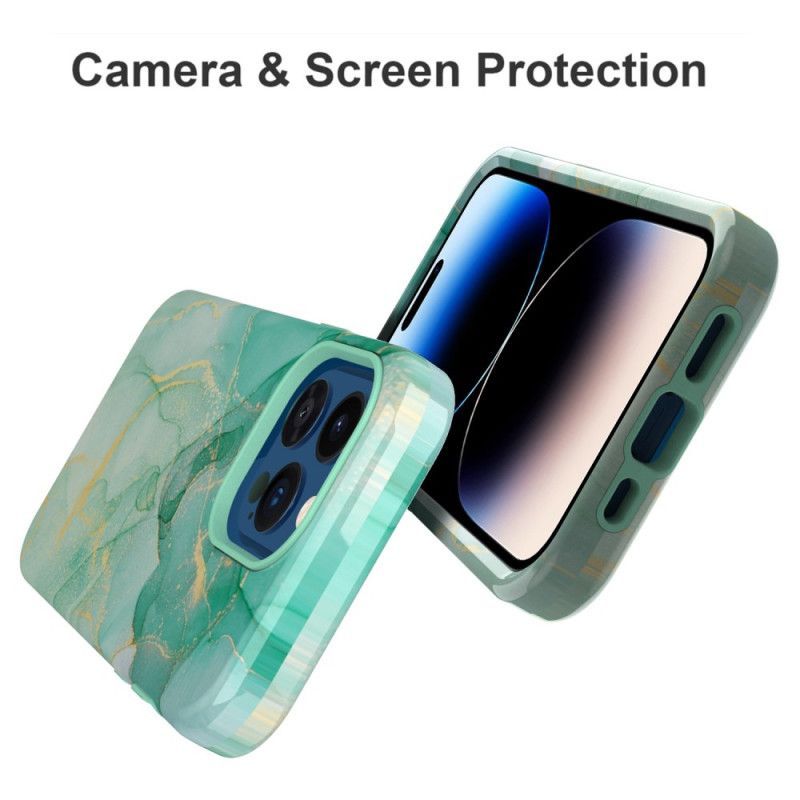 Kryt Na iPhone 14 Pro Max Úžasný Mramor