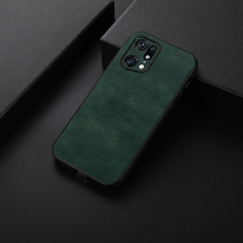 Kryt Na Oppo Find X5 Pro Efekt Kůže Litchi