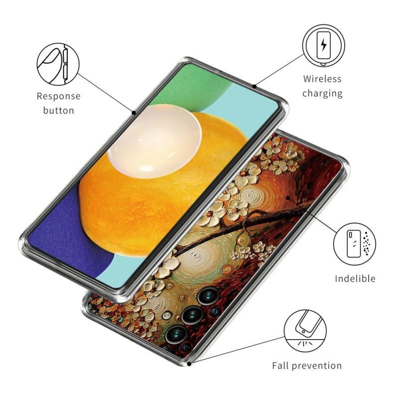 Kryt Na Samsung Galaxy A14 / A14 5G Flexibilní Květina