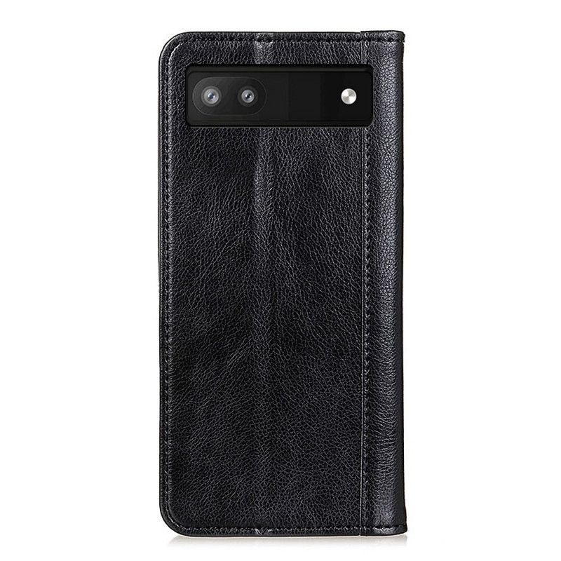 Kryty Na Mobil Na Google Pixel 6A Flipové Pouzdro Stylová Dělená Kůže