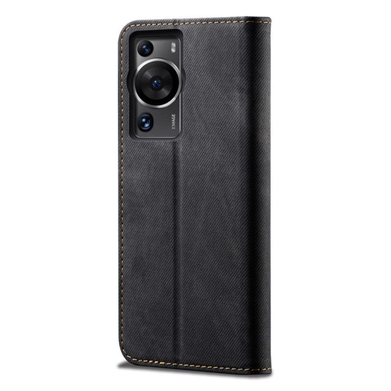 Kryty Na Mobil Na Huawei P60 Pro Flipové Pouzdro Džínová Tkanina