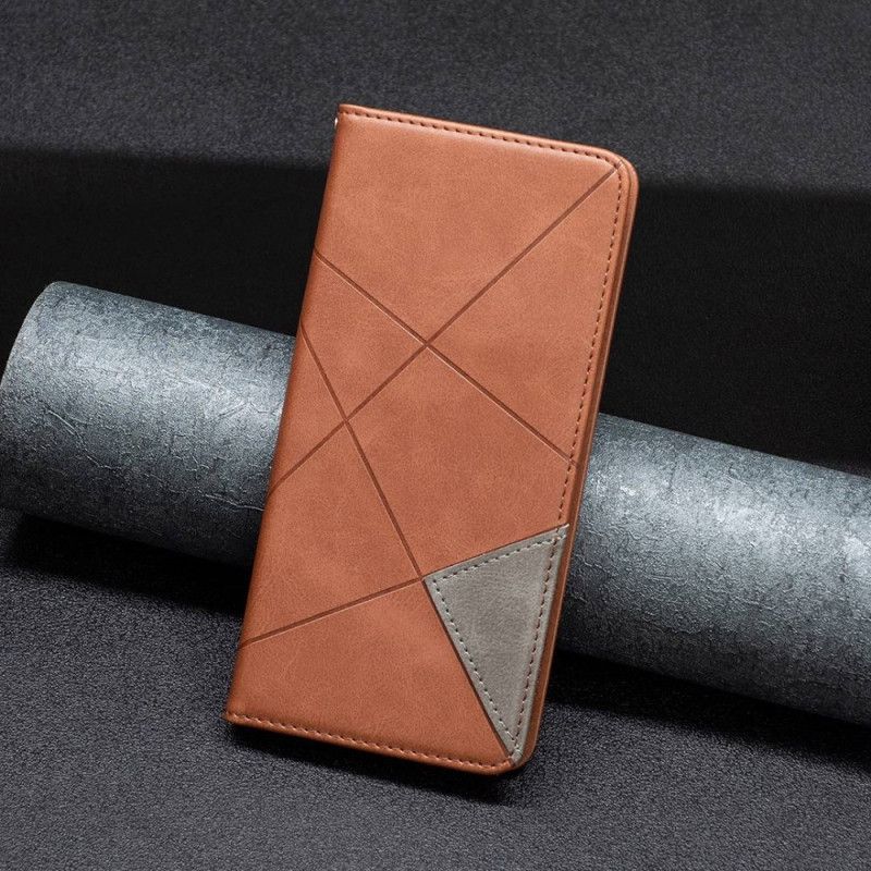 Kryty Na Mobil Na iPhone 14 Pro Flipové Pouzdro Geometrický
