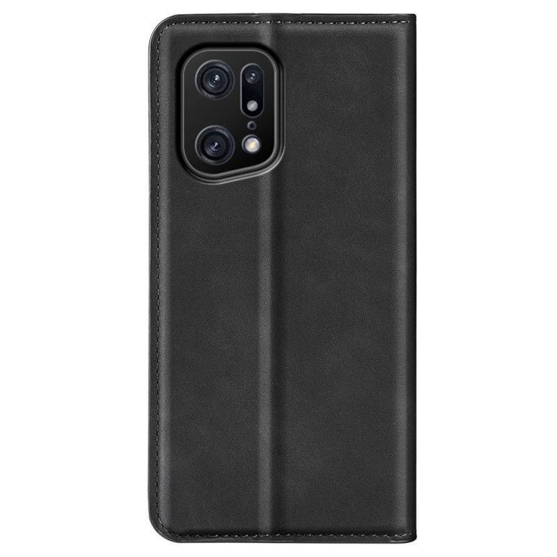 Kryty Na Mobil Na Oppo Find X5 Pro Flipové Pouzdro Skin Touch