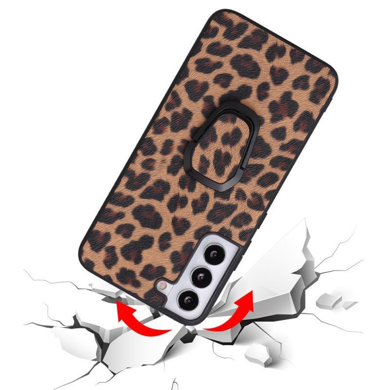 Kryty Na Mobil Na Samsung Galaxy S22 5G Prsten Ve Stylu Leoparda