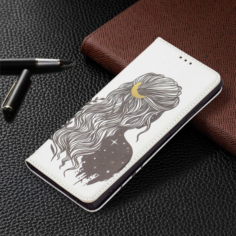 Kryty Na Mobil Na Samsung Galaxy S22 Ultra 5G Flipové Pouzdro Hezké Vlasy