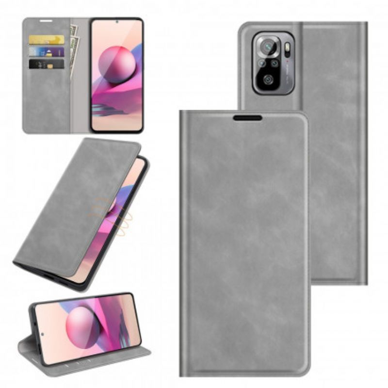Kryty Na Mobil Na Xiaomi Redmi Note 10 / 10S Flipové Pouzdro Skin Touch
