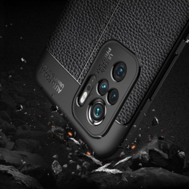Kryty Na Mobil Na Xiaomi Redmi Note 10 / 10S Leather Effect Litchi Double Line