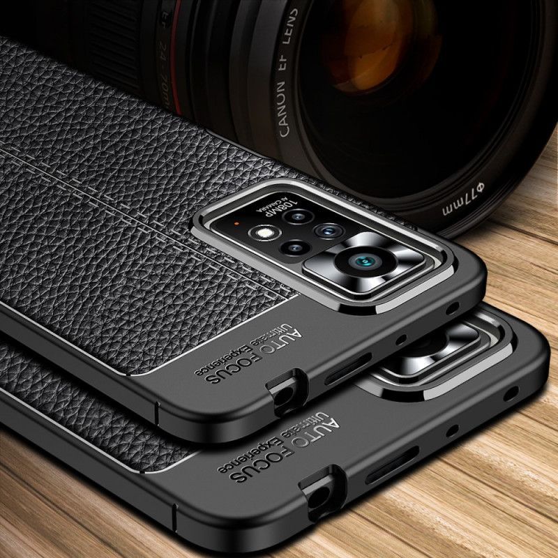 Kryty Na Mobil Na Xiaomi Redmi Note 11 Pro / 11 Pro 5G Efekt Kůže Litchi S Dvojitou Linií