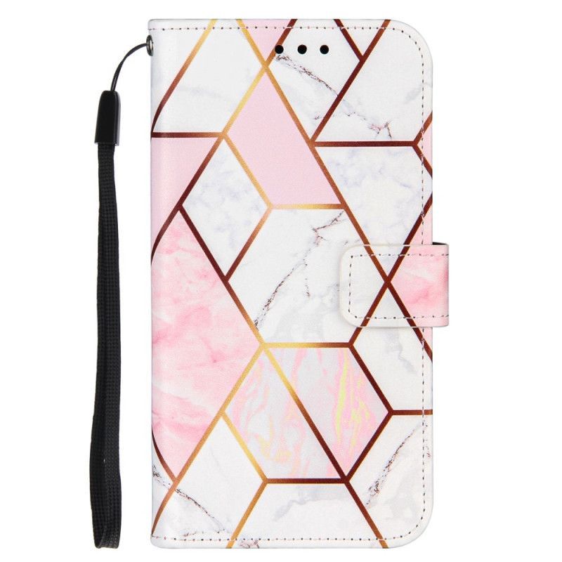 Flipové Pouzdro Na Oneplus 9 Geometrický Pás Mramoru