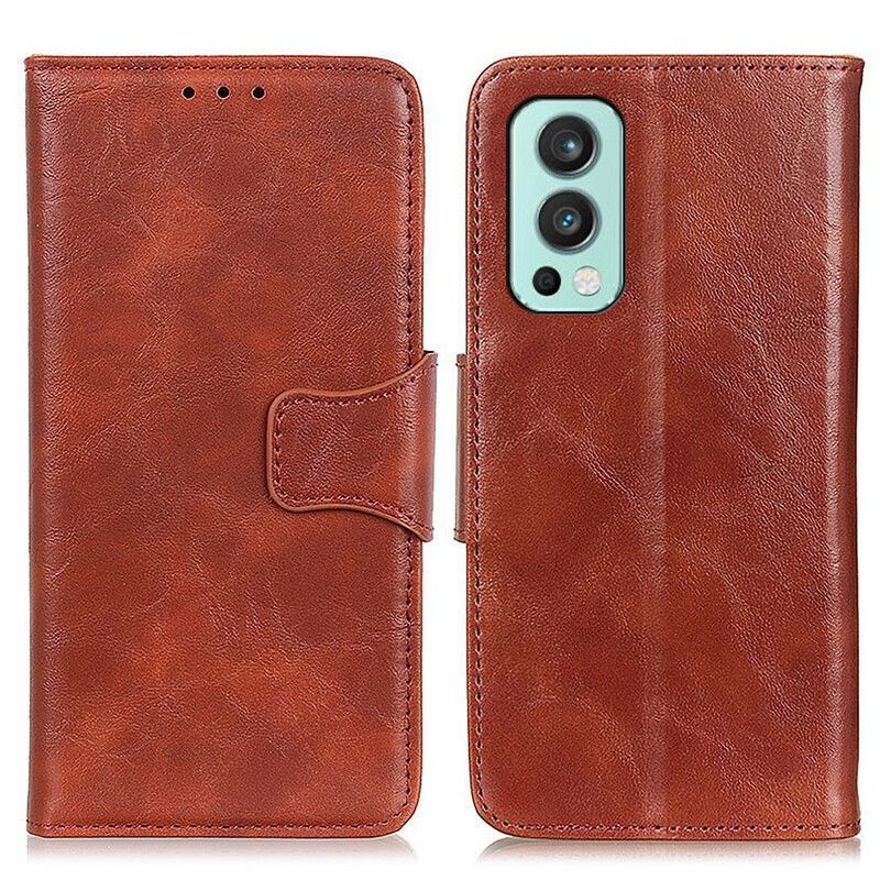 Flipové Pouzdro Na Oneplus Nord 2 5g Textura Magnetická Klapka