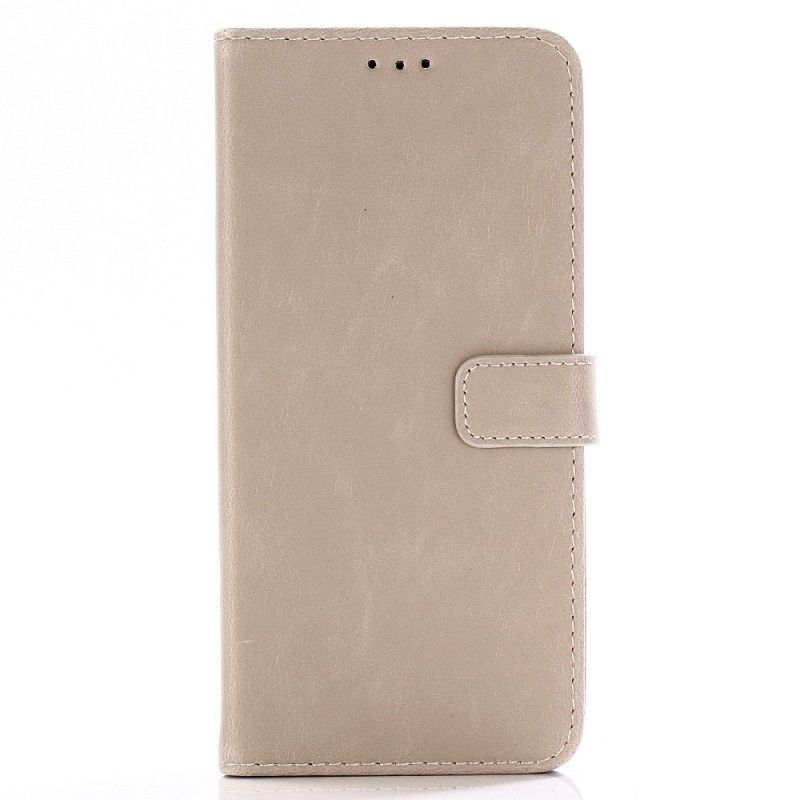 Flipové Pouzdro Oneplus 6t Retro Matná Umělá Kůže