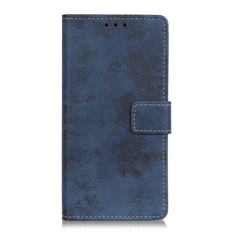Flipové Pouzdro Oneplus 8 Vintage Kožený Efekt