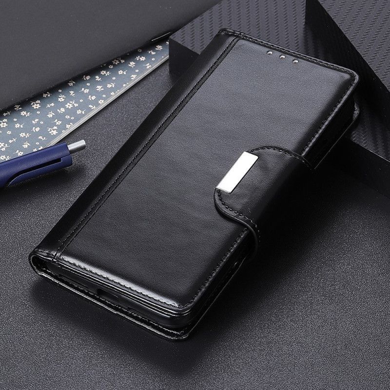 Flipové Pouzdro Oneplus 9 Stříbrná Spona Z Umělé Kůže