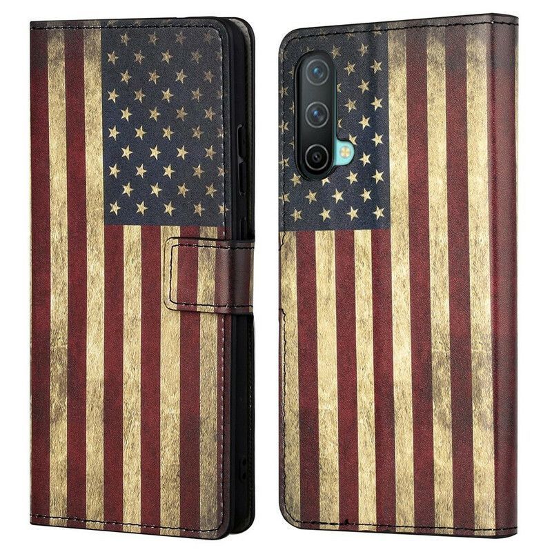 Flipové Pouzdro Oneplus Nord Ce 5g Americká Vlajka