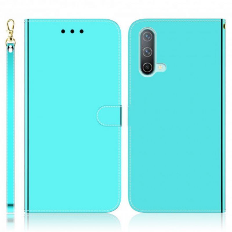 Flipové Pouzdro Oneplus Nord Ce 5g Kryt Zrcátka Z Umělé Kůže