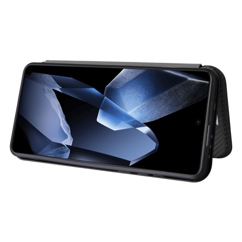 Kožené Pouzdro Folio Na Oneplus 13 Uhlíková Vlákna