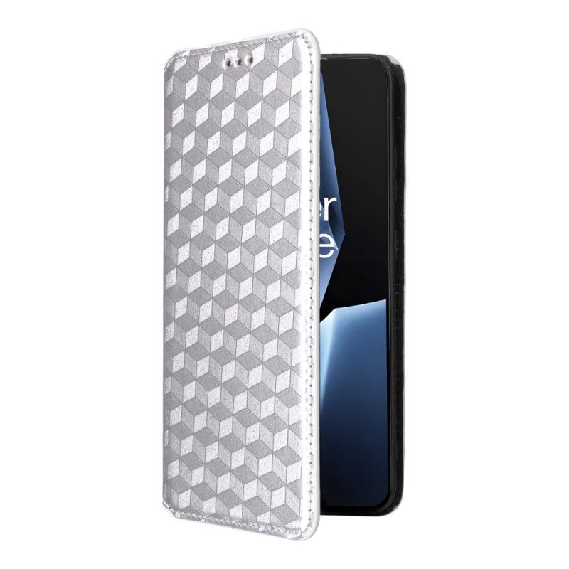 Kožené Pouzdro Folio Na Oneplus 13r 3d Diamanty