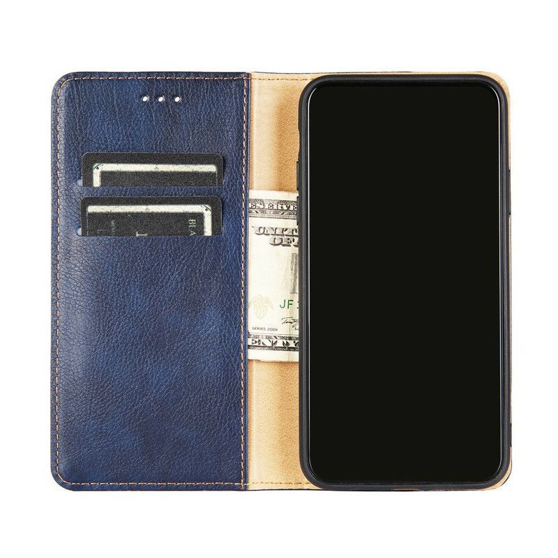 Kožené Pouzdro Folio Na Oneplus Nord 2 5g Starý Vzhled Kůže