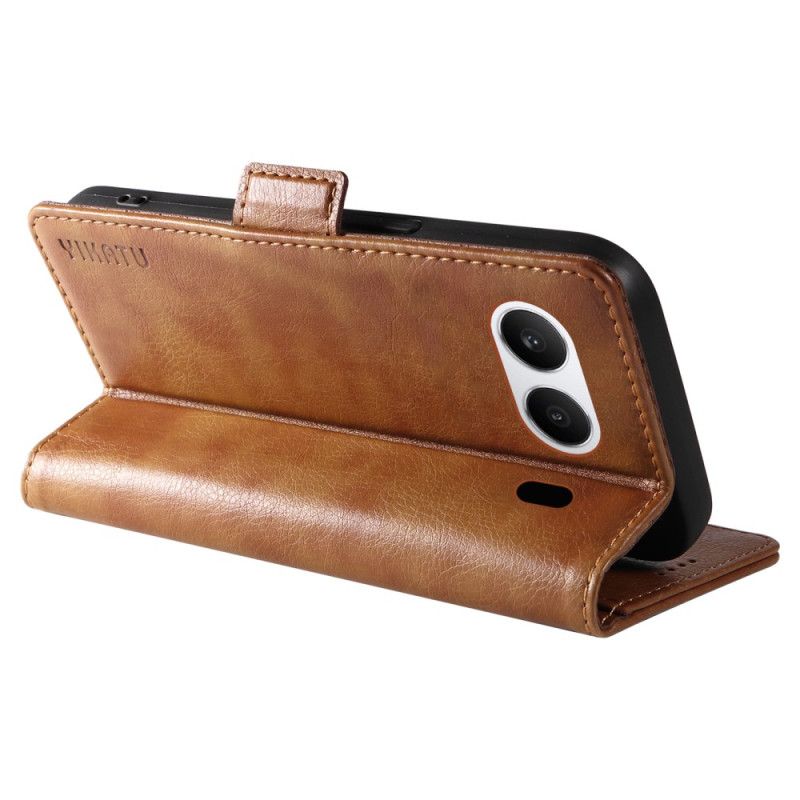 Kožené Pouzdro Folio Na Oneplus Nord 4 Yikatu Umělá Kůže Liči