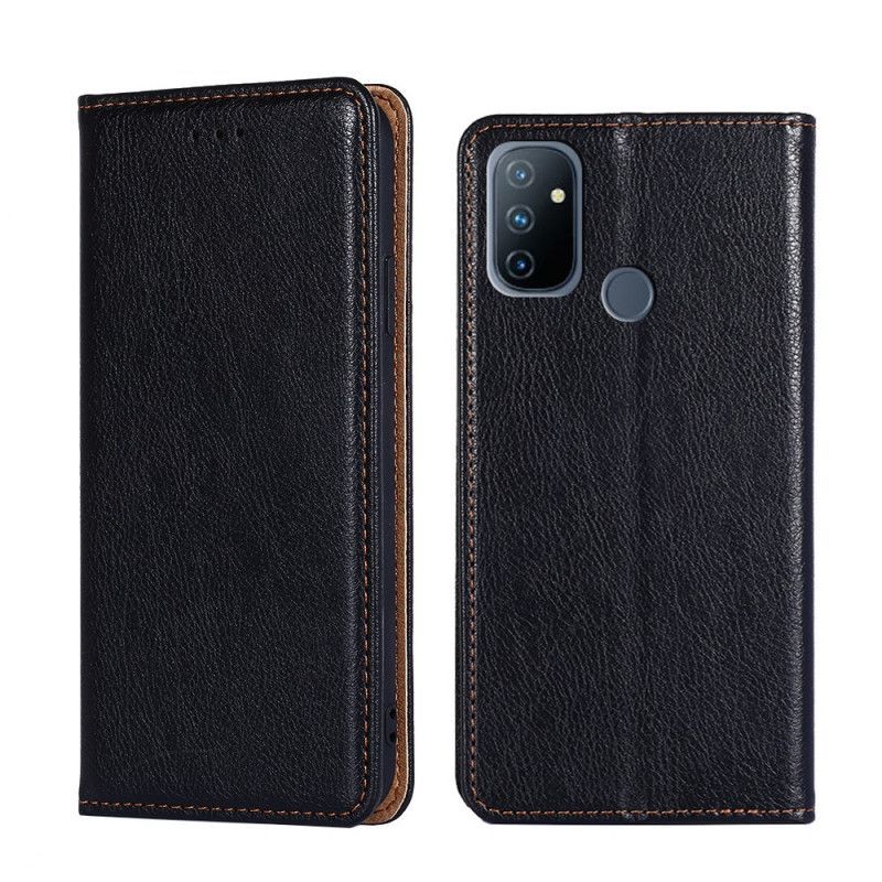 Kožené Pouzdro Folio Na Oneplus Nord N100 Styl Jemné Kůže