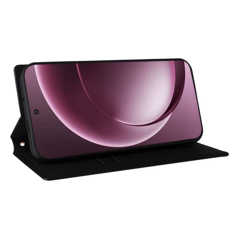 Kožené Pouzdro Folio Oneplus 15 Diamantový Vzor