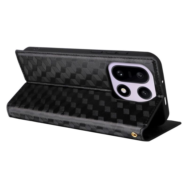 Kožené Pouzdro Folio Oneplus 15 Diamantový Vzor